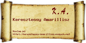 Keresztessy Amarillisz névjegykártya